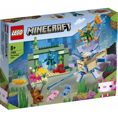 LEGO Klocki Minecraft 21180 Walka ze strażnikami