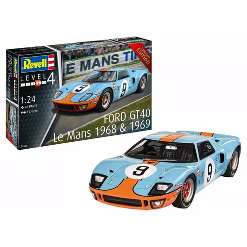 Revell Model plastikowy Samochód 1/24 Ford GT 40 Le Mans 1968