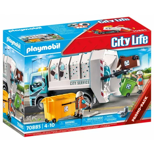 Playmobil Pojazd City Action śmieciarka z sygnałem świetlnym
