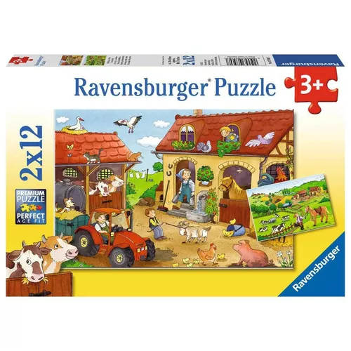 Ravensburger Polska Puzzle 2x12 elementów Farma