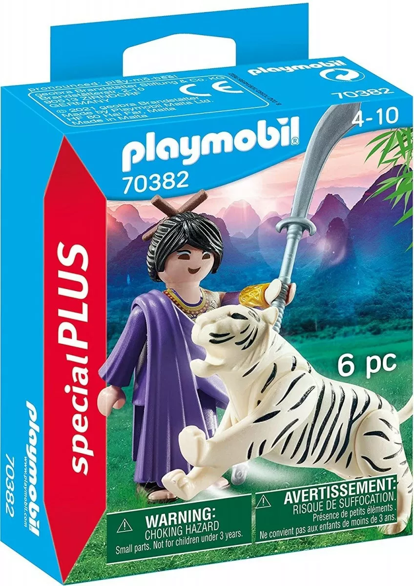 Playmobil Zestaw figurek Special Plus 70382 Azjatycka wojowniczka z tygrysem