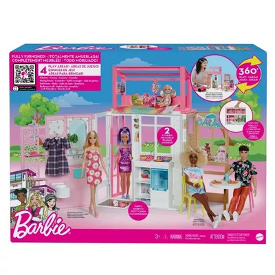 Kompaktowy domek dla lalek Barbie
