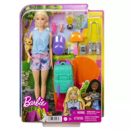 Mattel Lalka Barbie Kemping Barbie Malibu + akcesoria
