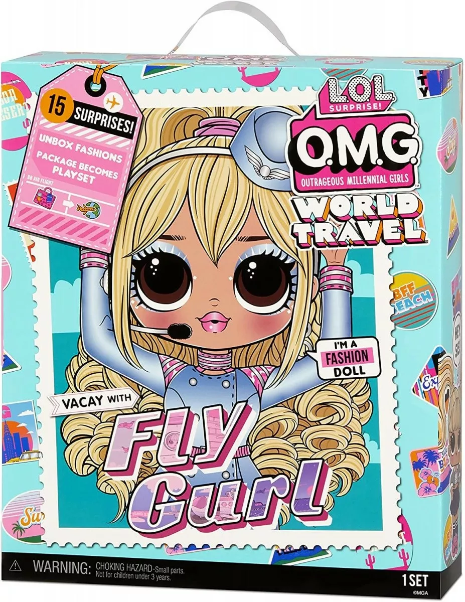 Mga Lalka L.O.L. Surprise OMG Travel, Fly Gurl