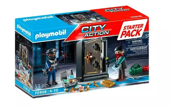 Playmobil Zestaw City Action 70908 Starter Pack Włamanie do sejfu