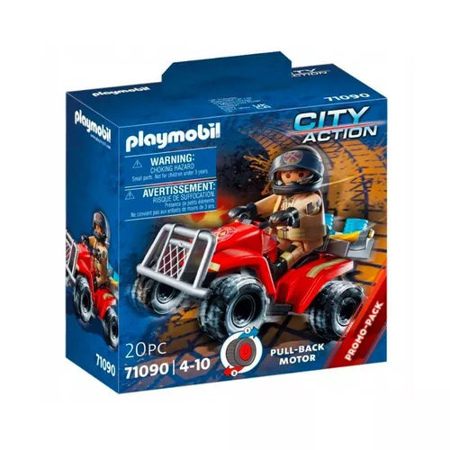 Playmobil Zestaw z figurką City Action 71090 Pożarniczy Speed Quad
