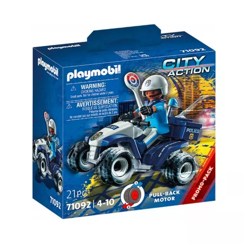Playmobil Zestaw z figurką City Action 71092 Policyjny Speed Quad