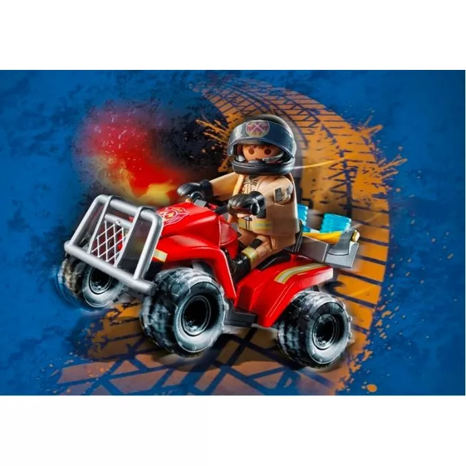 Playmobil Klocki Zestaw z figurką City Action 71090 Pożarniczy Speed Quad