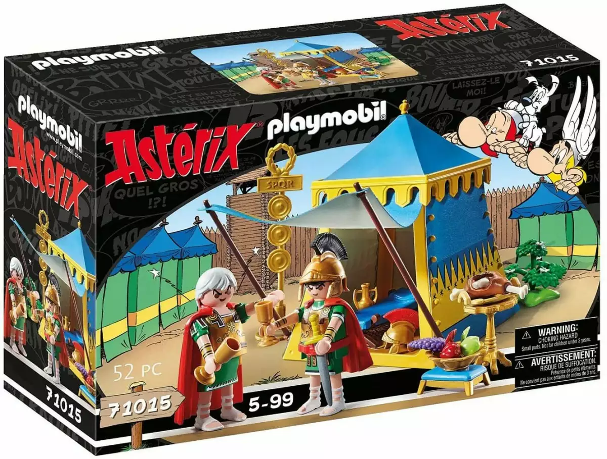 Playmobil Zestaw figurek Asterix 71015 Namiot dowódcy z generałami
