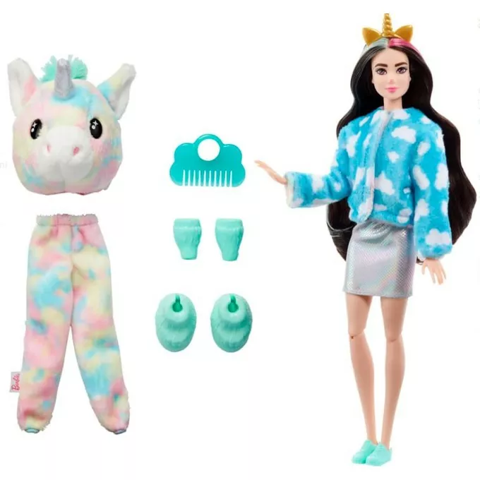 Mattel Lalka Barbie Cutie Reveal Jednorożec Seria 2 Kraina Fantazji