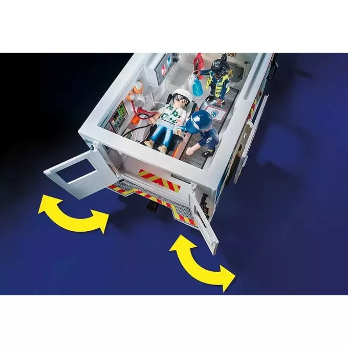 Playmobil Zestaw figurek City Action 70936 Ambulans pogotowia ratunkowego: US Ambulance