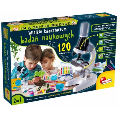 Lisciani Zestaw naukowy I'm A Genius Wielkie laboratorium 120 doświadczeń