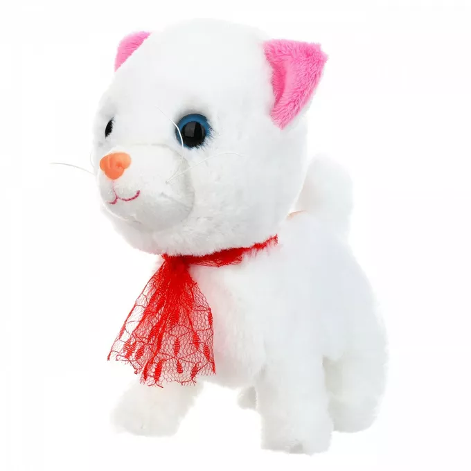 Smily Play Maskotka interaktywna Kotek chodzący biały