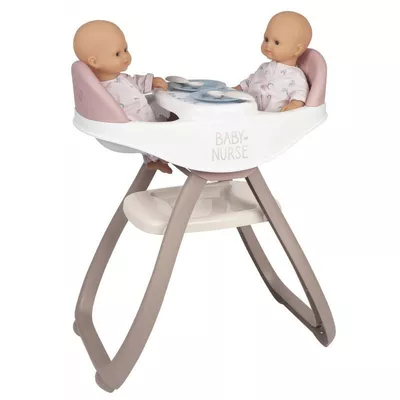 Smoby Krzesełko do karmienia dla bliźniaków Baby Nurse
