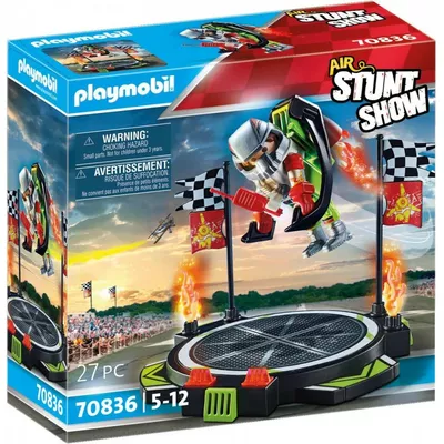 Playmobil Zestaw figurek Stunt Show 70836 Lotniczy pokaz kaskaderski: Plecak odrzutowy