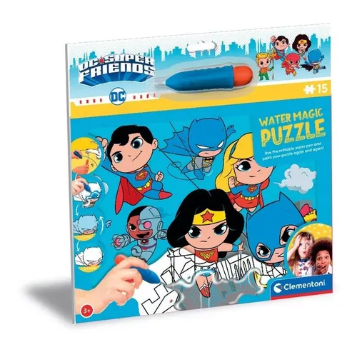 Clementoni Puzzle 15 elementów Water magic DC Super friends
