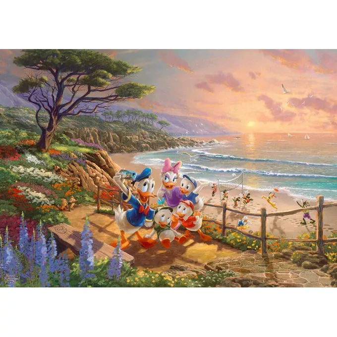 Schmidt Puzzle Premium Quality 1000 elementów THOMAS KINKADE Kaczor Donald &amp; Daisy (Disney)