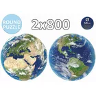 Educa Puzzle 2x800 elementów Planeta Ziemia (okrągłe)