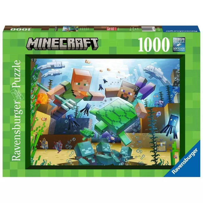 Ravensburger Polska Puzzle 1000 elementów Minecraft Mozaika