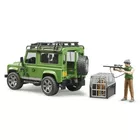 BRUDER Pojazd Land Rover Defender z figurką leśnika i psem