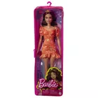 Mattel Barbie Fashionistas Lalka - Pomarańczowa sukienka