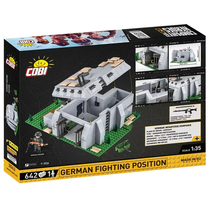 Cobi Klocki COH3 German Fighting Position 650 kl.