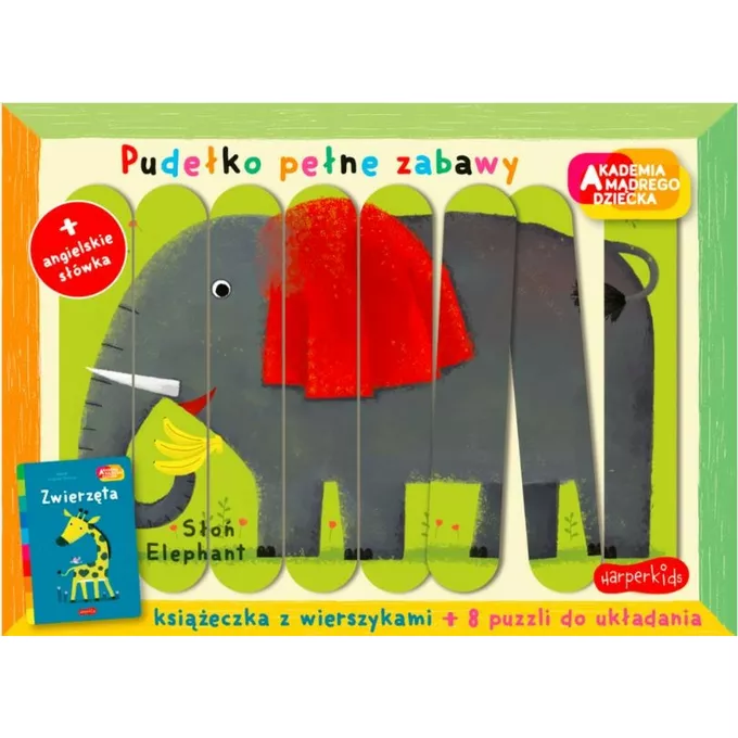 Harper Collins Książeczka Zwierzęta. Akademia mądrego dziecka. Pudełko pełne zabawy