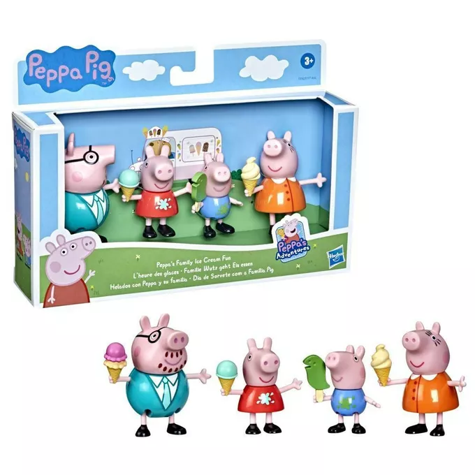 Hasbro Świnka Peppa Zestaw Figurek Rodzina Peppy Wyprawa Na Lody