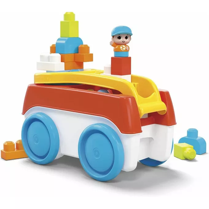 Mega Bloks Klocki Mega Bloks Wózek z klockami Buduj i kręć