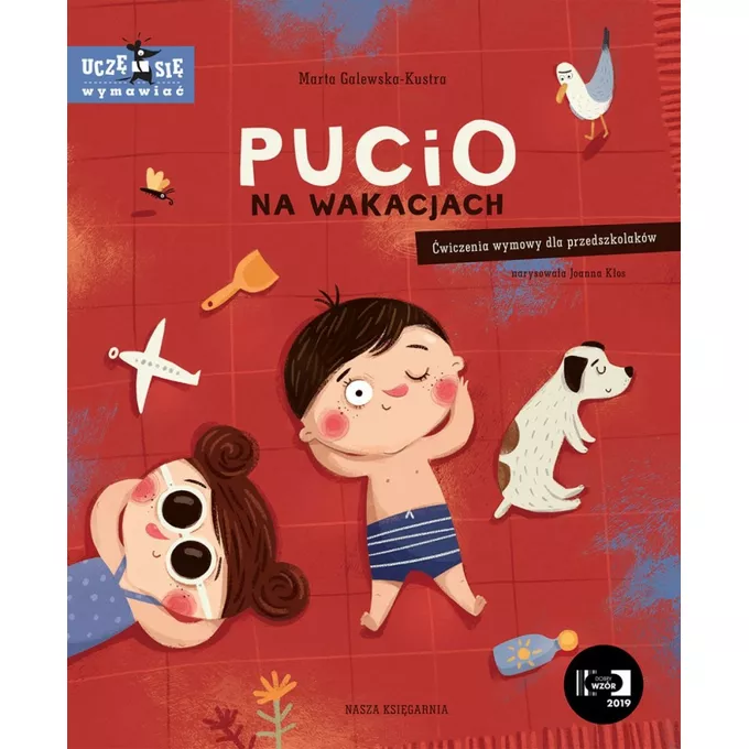 Nasza księgarnia Książeczka Pucio na wakacjach. Ćwiczenia wymowy dla przedszkolaków.