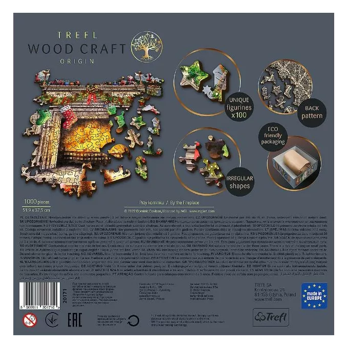 Trefl Puzzle drewniane Przy kominku 1000 elementów