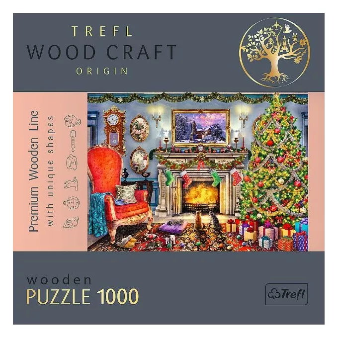 Trefl Puzzle drewniane Przy kominku 1000 elementów