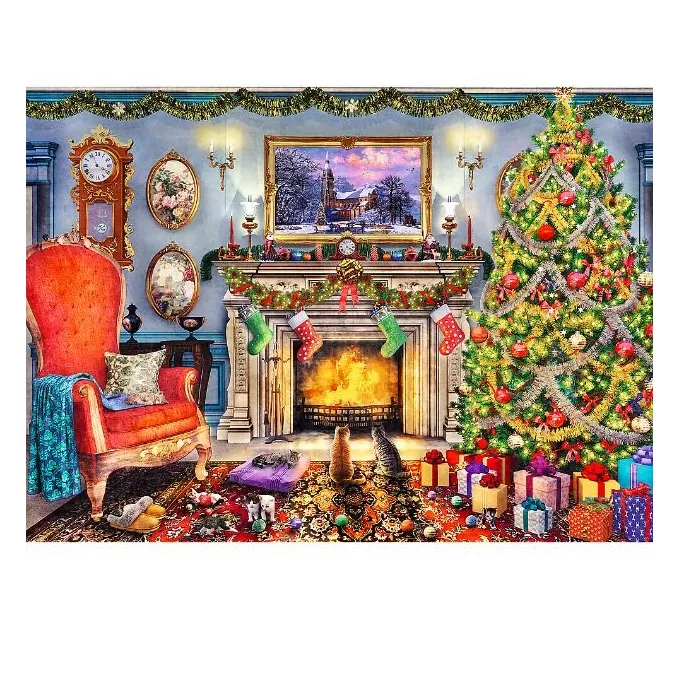 Trefl Puzzle drewniane Przy kominku 1000 elementów