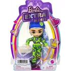Mattel Lalka Barbie Extra Minis zielony kombinezon - jasnoniebieskie włosy