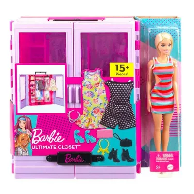 Mattel Barbie Szafa z lalką i akcesoriami