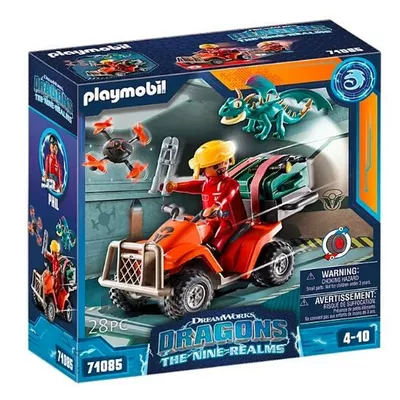 Playmobil Zestaw z figurkami Dragons 71085 Icaris Quad &amp; Phil