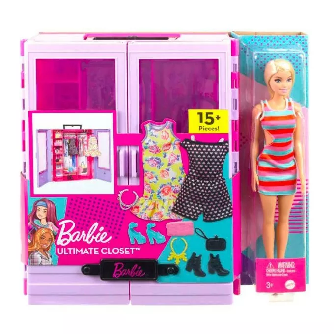 Mattel Barbie Szafa z lalką i akcesoriami