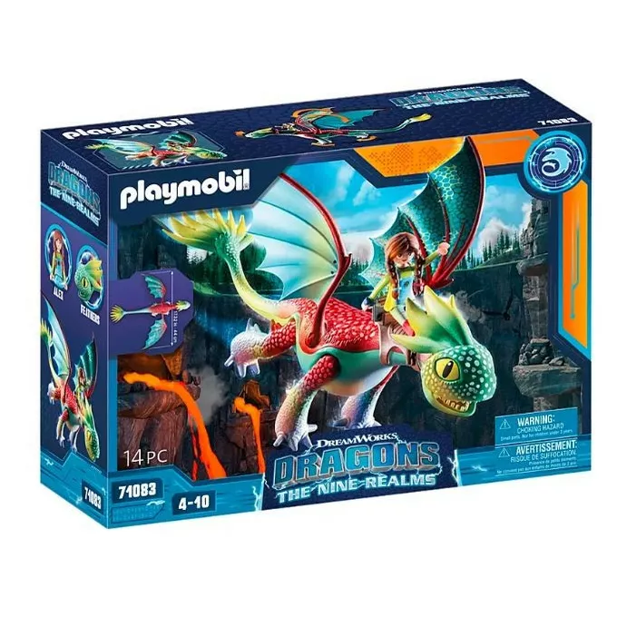 Playmobil Zestaw z figurkami Dragons 71083 Feathers &amp; Alex