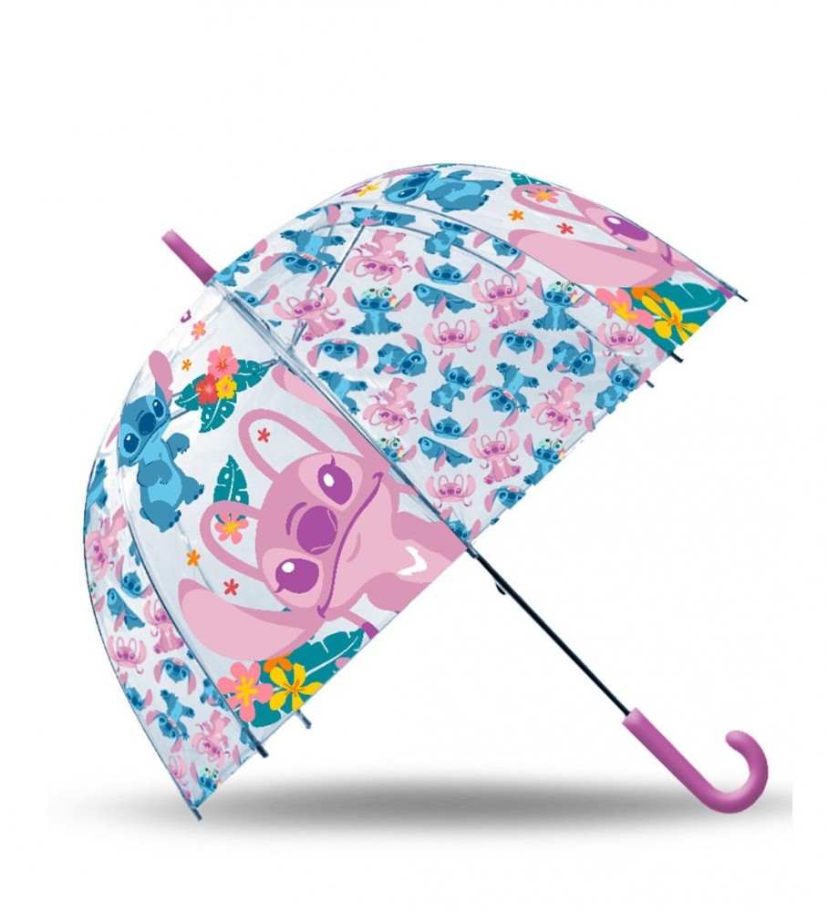 Kids Euroswan Parasolka przezroczysta manualna 19 cali Stitch