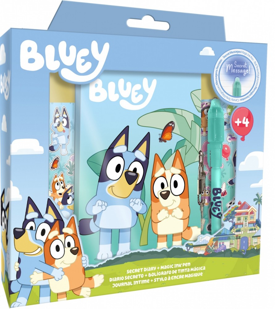 Kids Euroswan Pamiętnik z magicznym długopisem Bluey