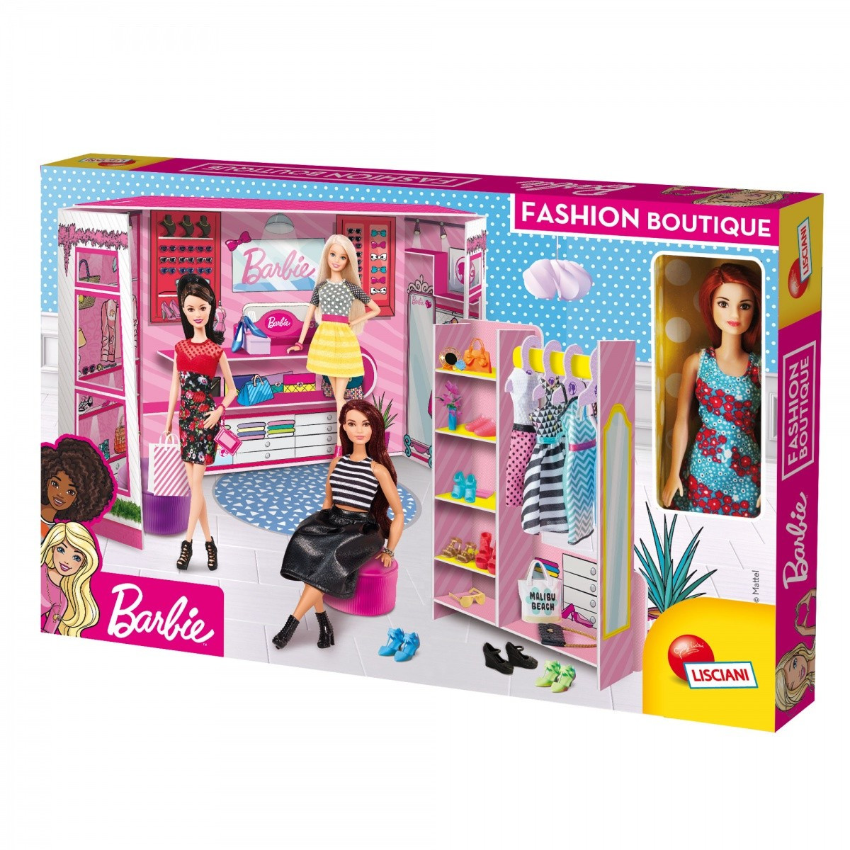 Obraz przedstawiający Lisciani Barbie Fashion Boutique z lalką