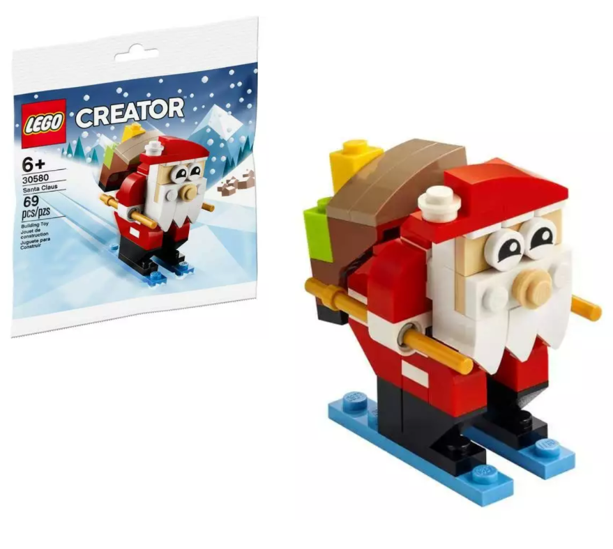 LEGO Klocki Creator 30580 Święty Mikołaj na nartach