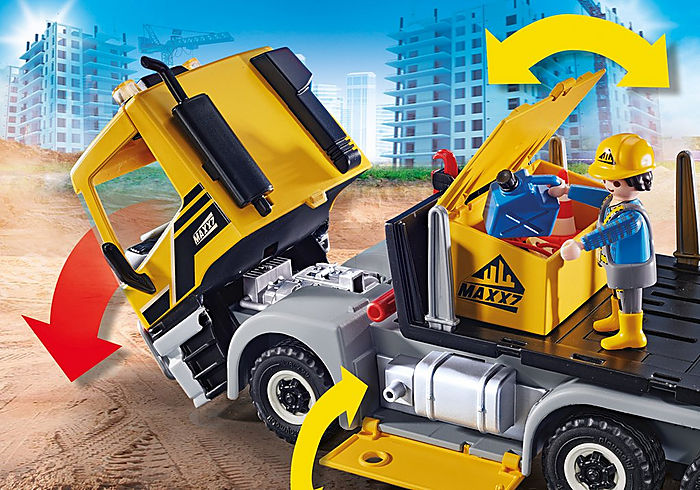 Playmobil Zestaw z figurkami City Action 70444 Samochód cięzarowy z wymiennym nadwoziem