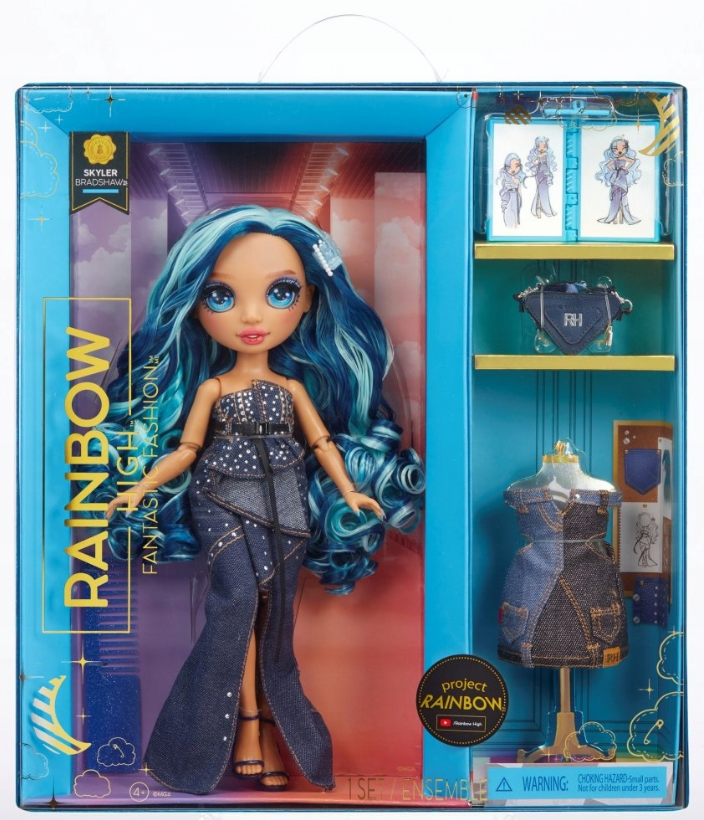 Mga Lalka Rainbow High Fantastic Fashion - BLUE - Skyler Bradshaw