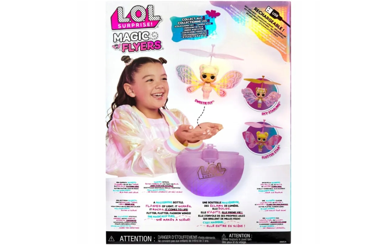 Mga Lalka L.O.L. Surprise Magiczna Latająca Laleczka Złote Skrzydełka