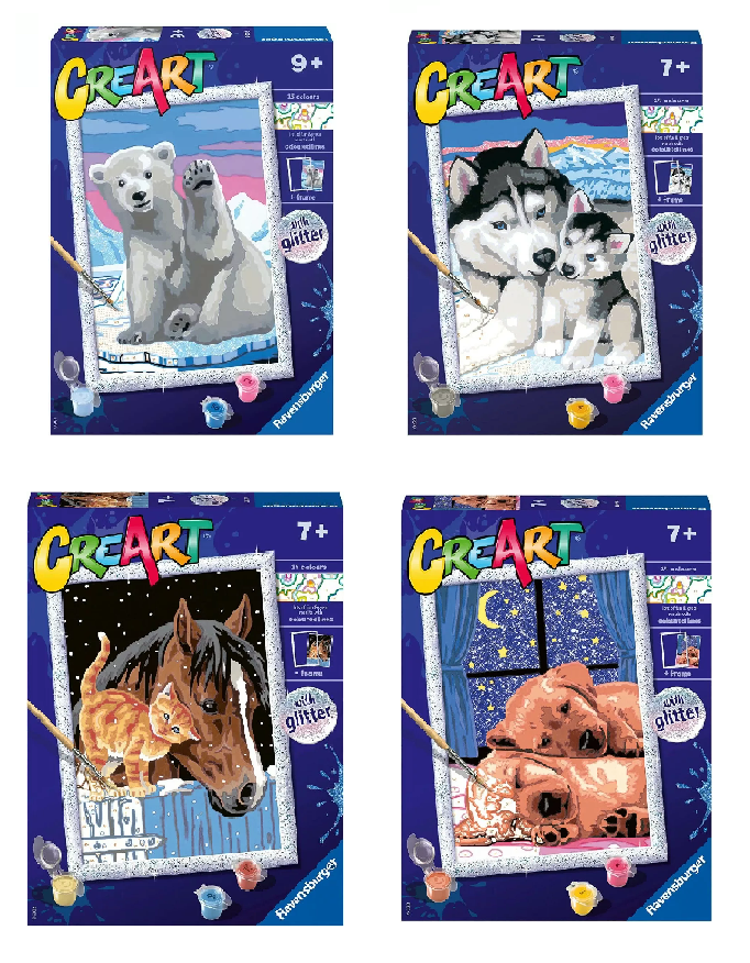 Ravensburger Polska Malowanka CreArt dla dzieci Koń i kotek