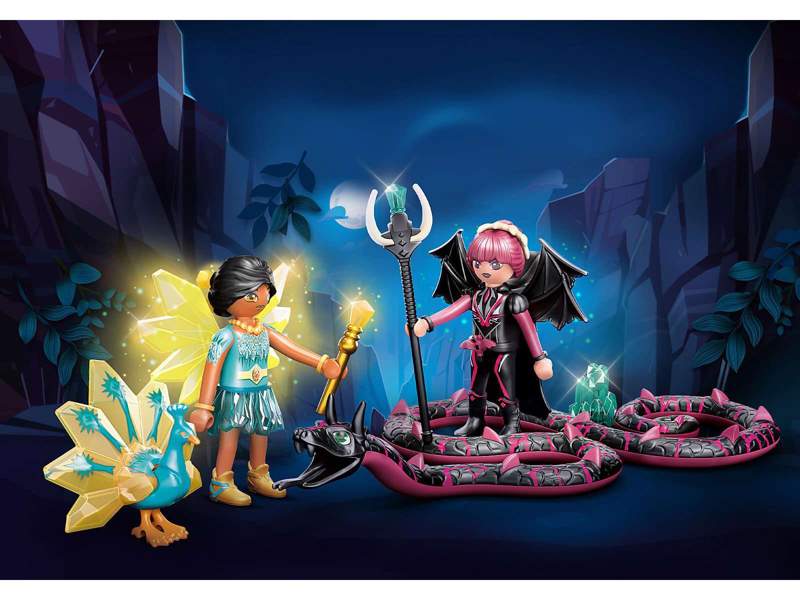 Playmobil Zestaw z figurkami Ayuma 70803 Crystal Fairy i Bat Fairy z tajemniczymi zwierzętami
