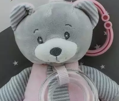 TULILO Pozytywka Miś różowy 18 cm