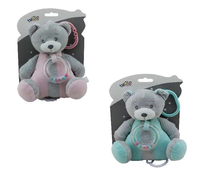 TULILO Pozytywka Miś różowy 18 cm